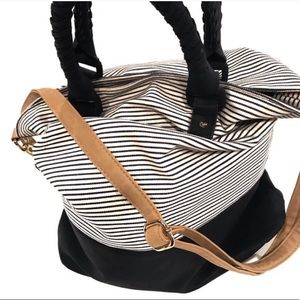💞3/$20!!💞 Merona Nautical Stripe Shoulder Tote
